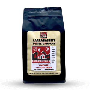one pound bag of carrabassett coffee. Flavored Roaster's Choice.